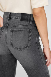 ANINE BING Bruno Jean - Ash Grey - on model back detail second image