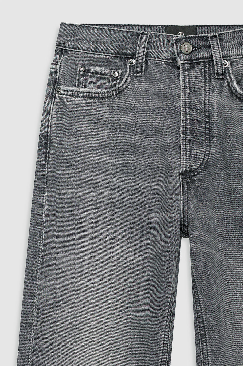 ANINE BING Bruno Jean - Ash Grey - Detail View