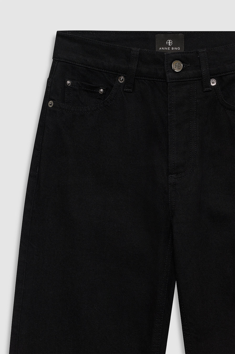 ANINE BING Bruno Jean - Black - Detail View