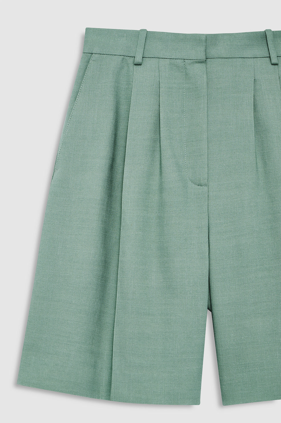 ANINE BING Bryson Short - Sea Foam Green - detail view
