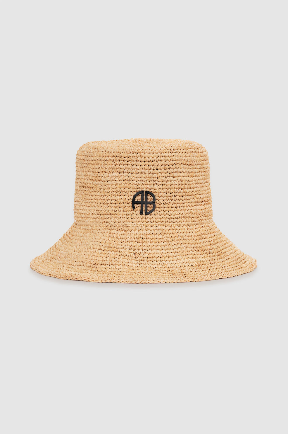 ANINE BING Cabana Bucket Hat - Natural - front view
