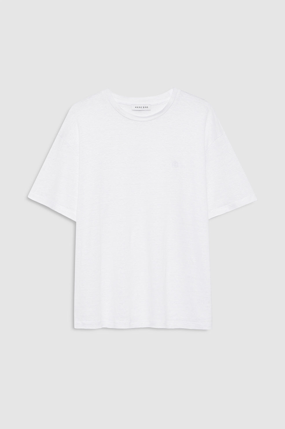 ANINE BING Cade Tee - White - front view