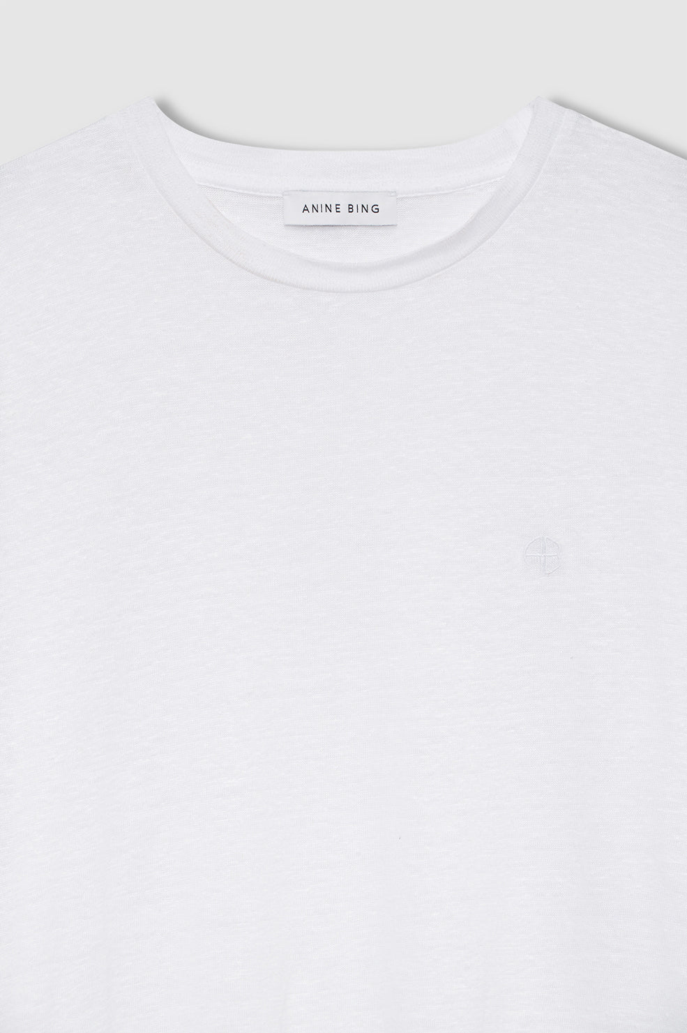 ANINE BING Cade Tee - White - detail view