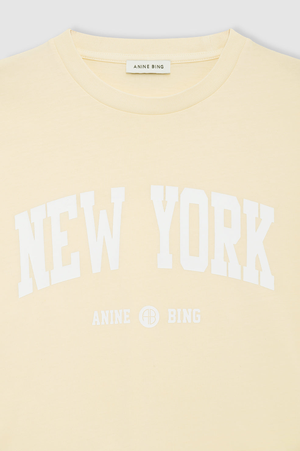 Cade Tee New York University - Butter Yellow