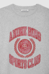 ANINE BING Cade Tee Collegiate - Grey - detail view