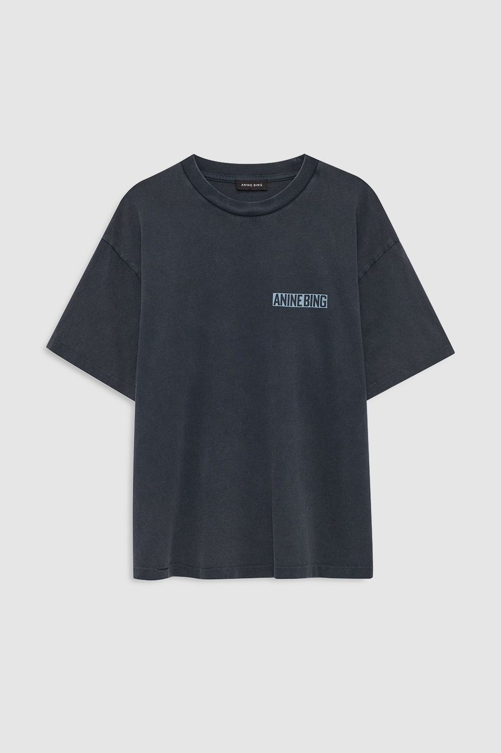 ANINE BING Cade Tee Palm - Washed Black