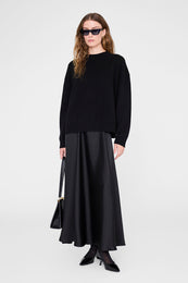 ANINE BING Christina Skirt - Black - on model front