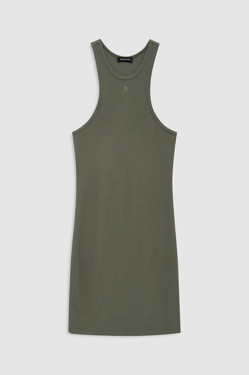 ANINE BING Cole Dress - Sage - front view