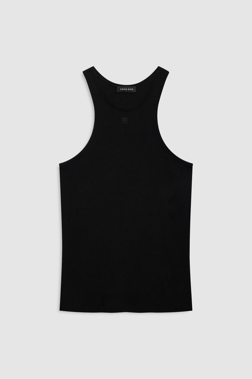 ANINE BING Cole Tank - Black - front view