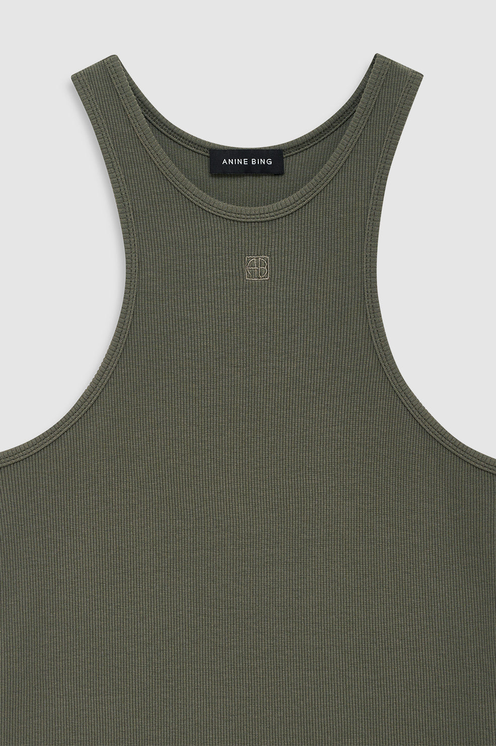 ANINE BING Cole Tank - Sage - detail view