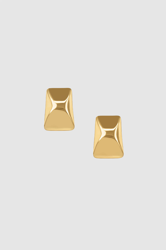 ANINE BING Curved Rectangle Earrings