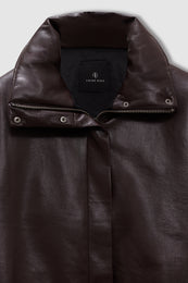 ANINE BING Cyrus Jacket - Deep Brown - detail view