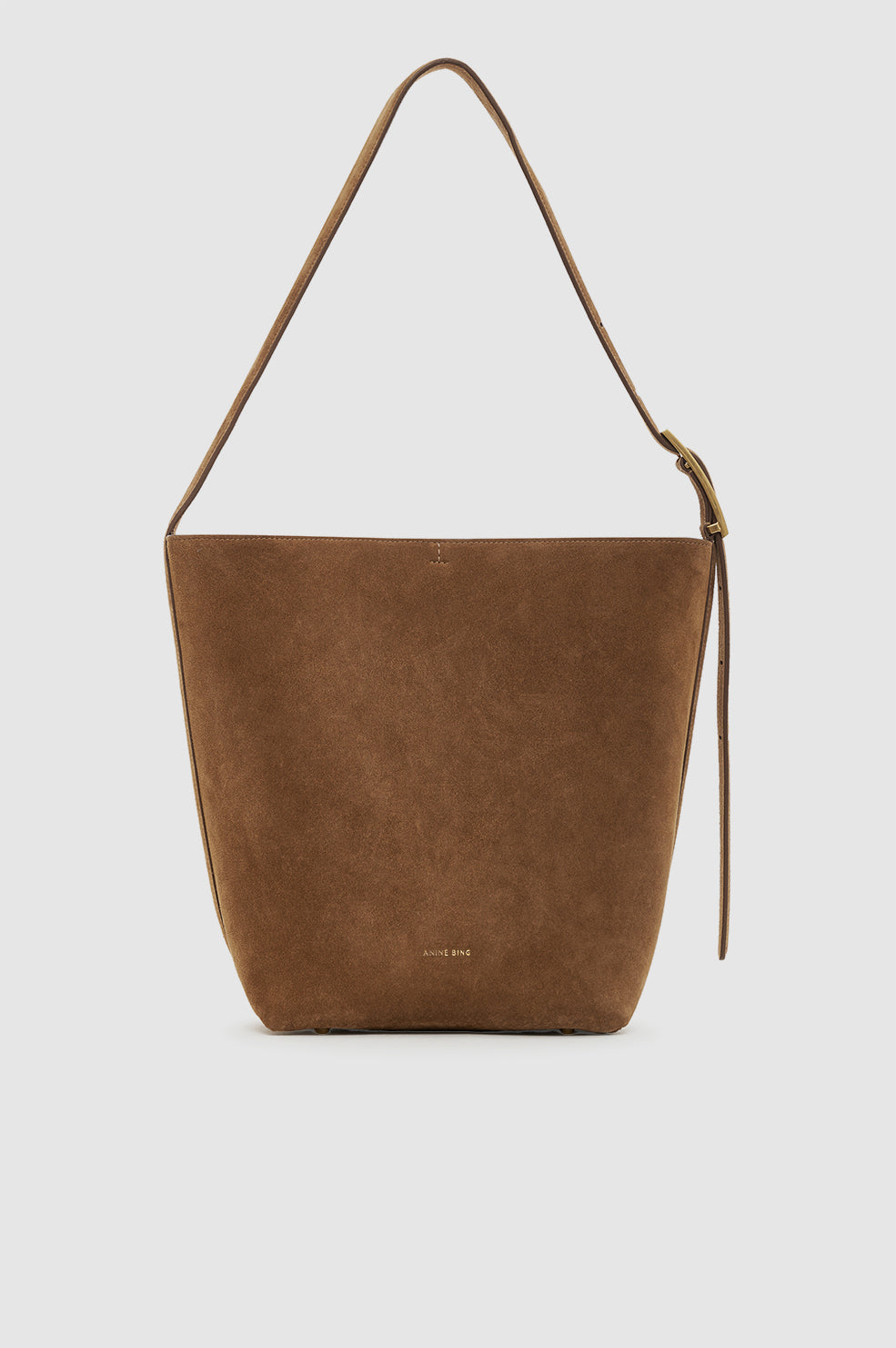 Elly Bucket Bag Suede - Tobacco
