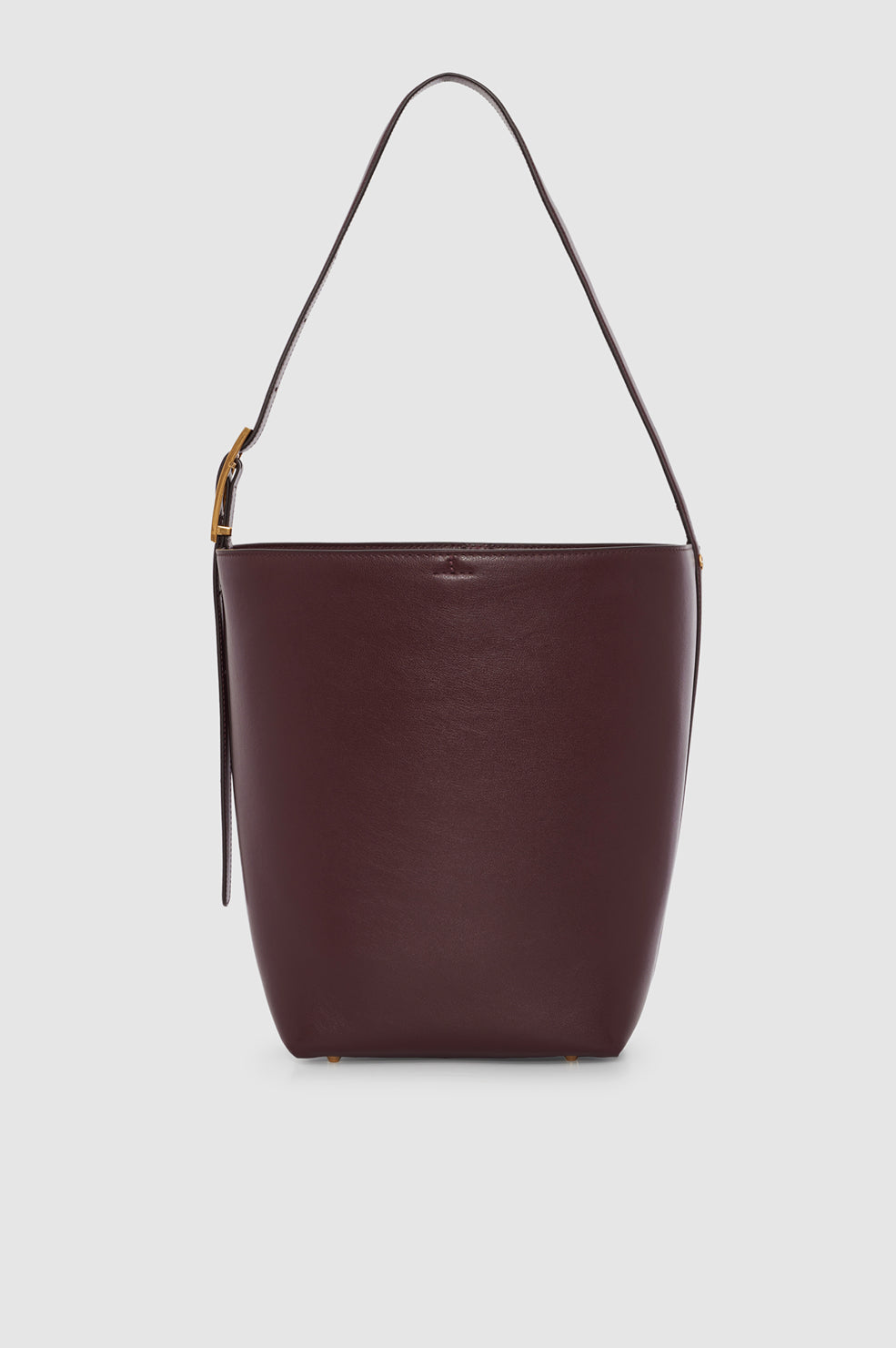 ANINE BING Elly Bucket Bag Grained Leather - Fig - back view