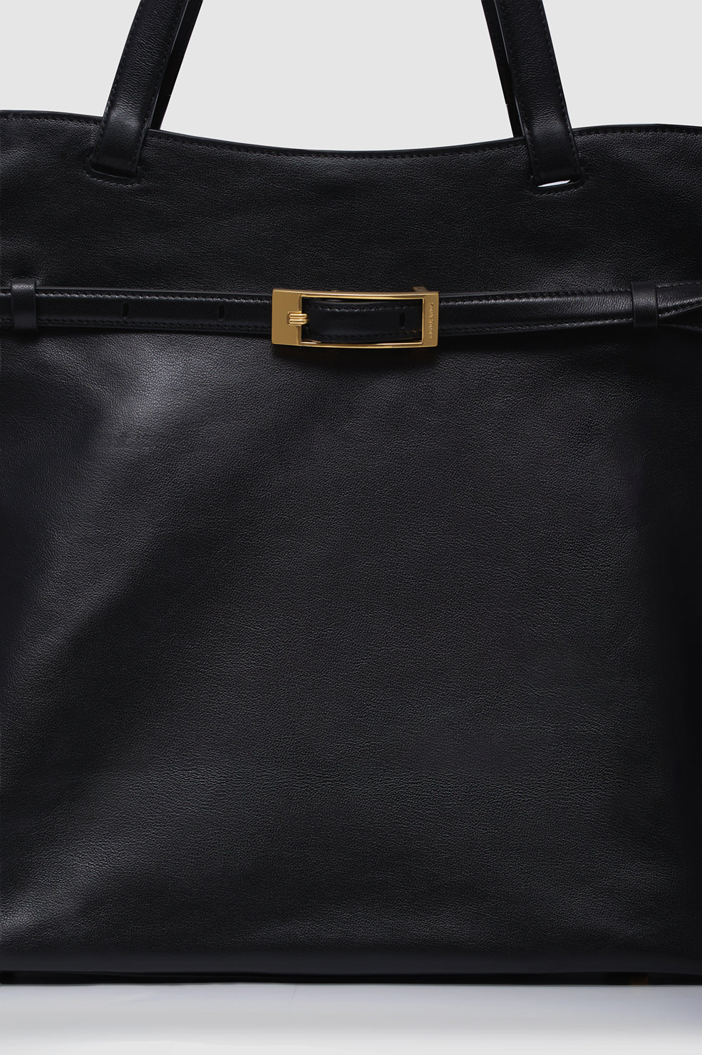 ANINE BING Elly Tote Small Grained Leather - Black - detail view