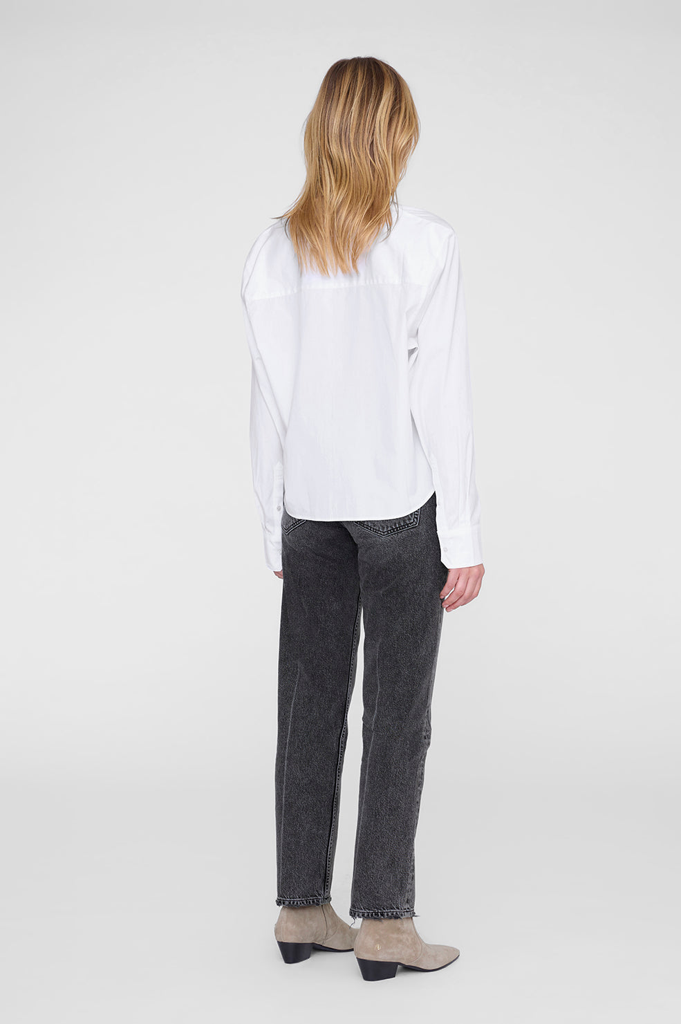 Essie Cropped Shirt - White