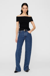 ANINE BING Francis Top Black