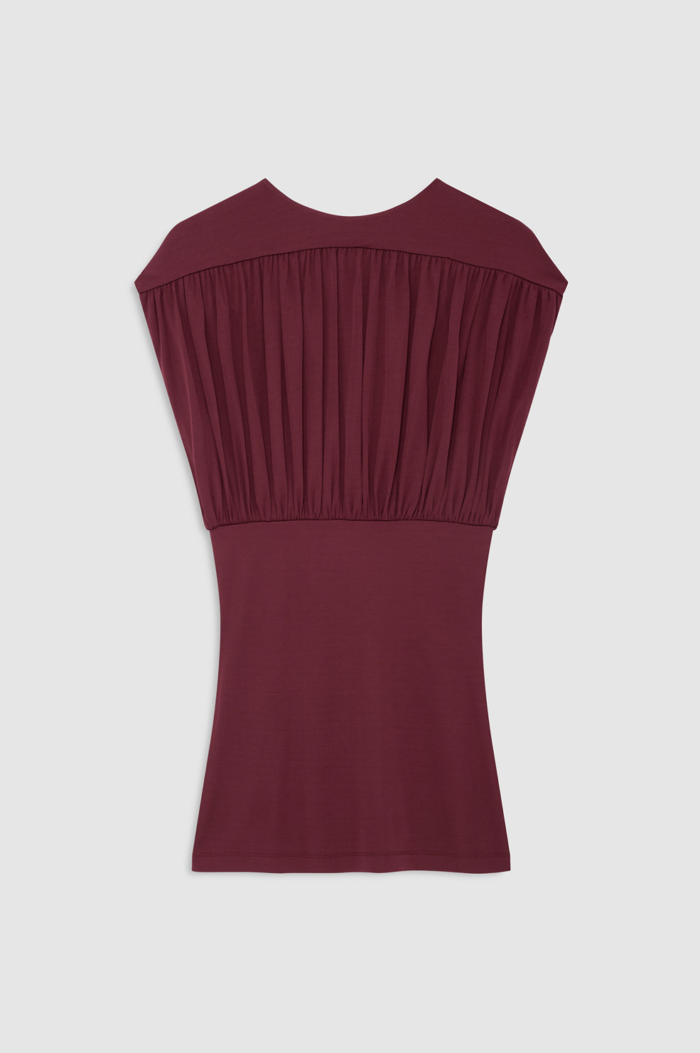 ANINE BING Fran Top - Burgundy - front view