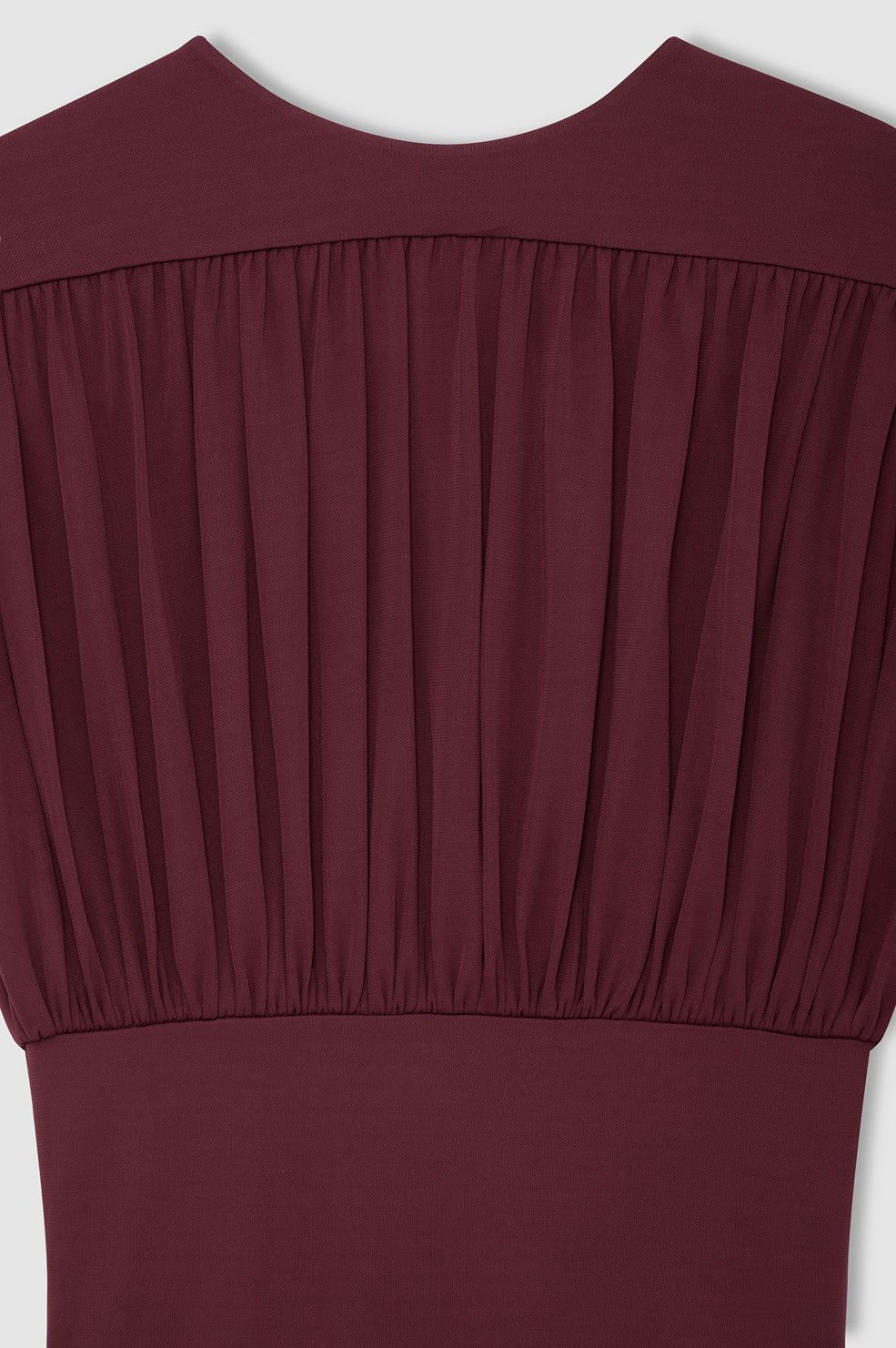 ANINE BING Fran Top - Burgundy - back view