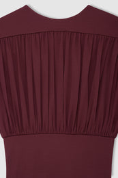 ANINE BING Fran Top - Burgundy - back view