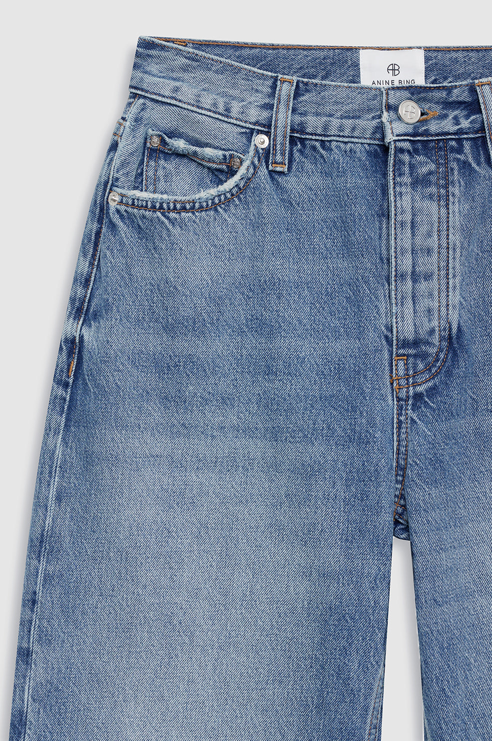 ANINE BING Fritz Jean - Baltic Blue- detail view