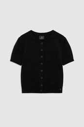 ANINE BING Gracie Cardigan - Black - front view