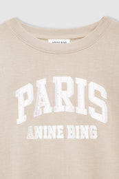 ANINE BING Harry Shrunken Sweatshirt Paris - Beige - detail view