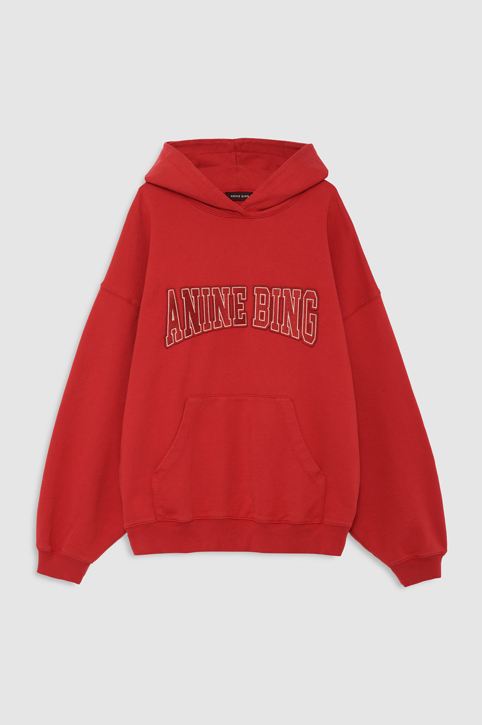 ANINE BING Harvey Sweatshirt - Tango Red - front view