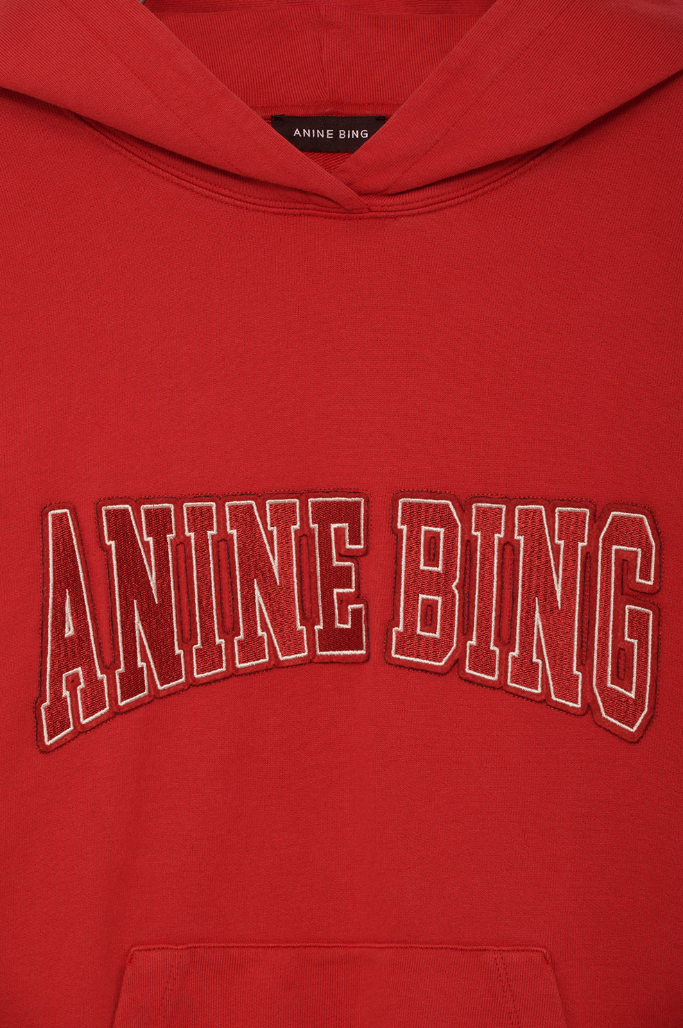 ANINE BING Harvey Sweatshirt - Tango Red - detail view