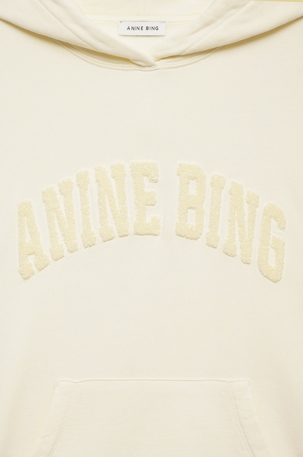 ANINE BING Harvey Sweatshirt - Washed Cream - detail view