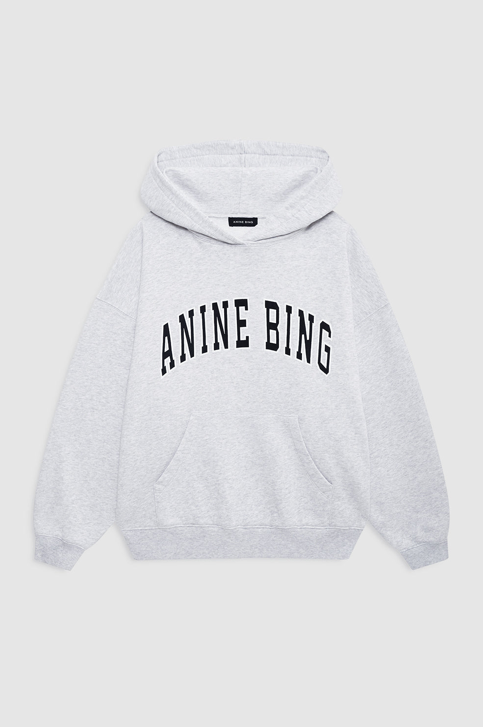 ANINE BING Harvey Sweatshirt New Classic - Medium Heather Grey - front view