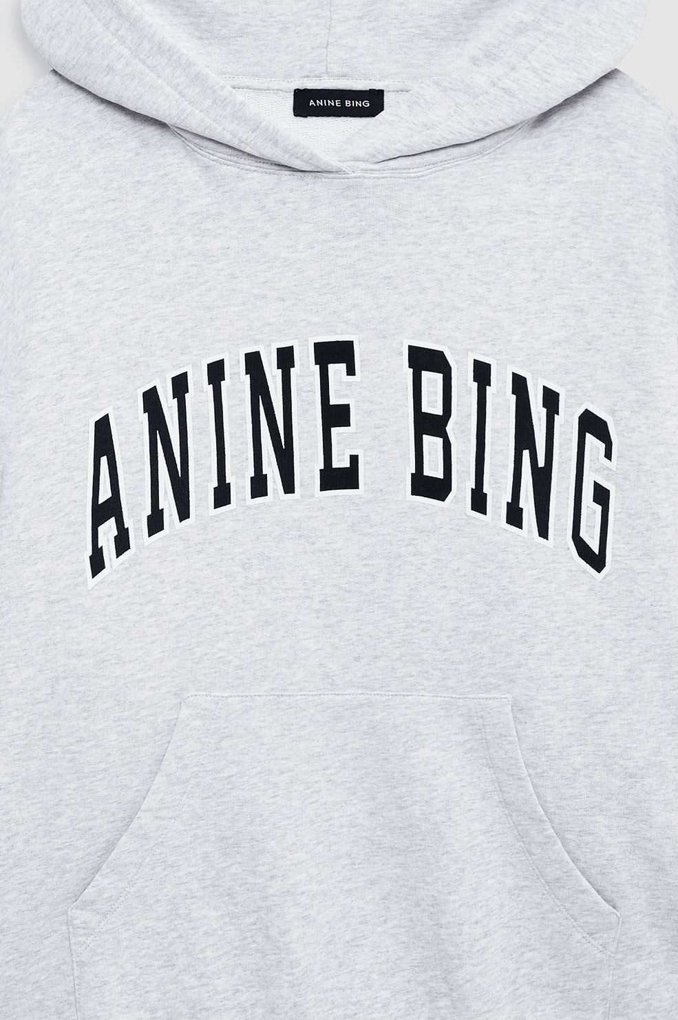 ANINE BING Harvey Sweatshirt New Classic - Medium Heather Grey - detail view