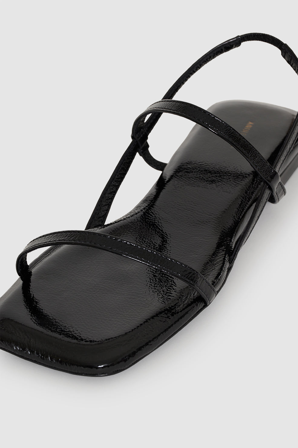 ANINE BING Hilda Flat Sandals - Black