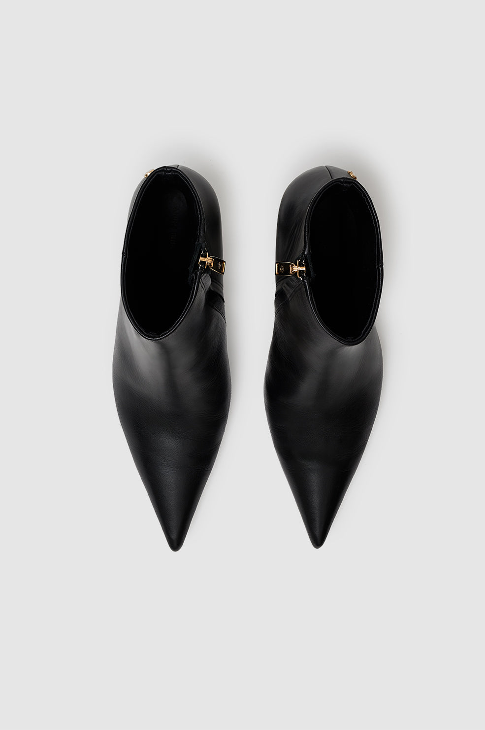 ANINE BING Hilda High Heel Boots - Black - Top View