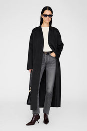 ANINE BING Hilda High Heel Boots - Bordeaux - On model front