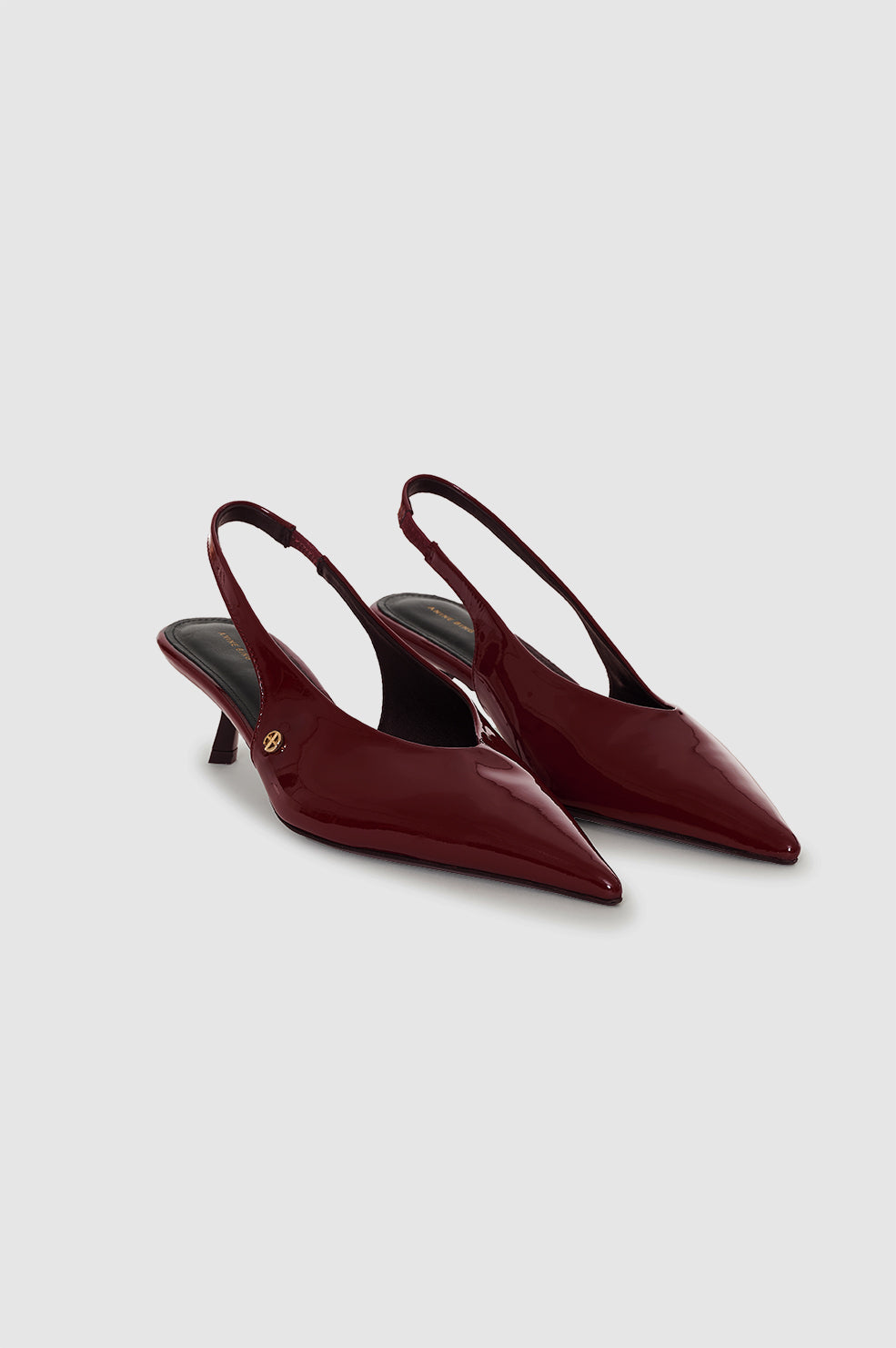 Hilda Slingback Pumps - Burgundy