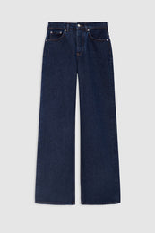 featured-img|ANINE BING Hugh Jean 32" - Unwashed Blue - front view