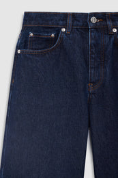 ANINE BING Hugh Jean 32" - Unwashed Blue - detail image