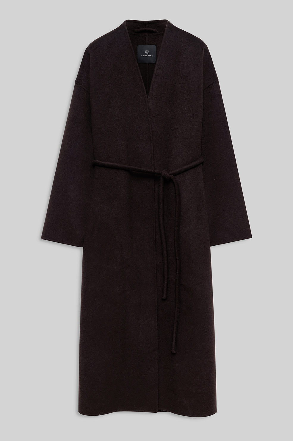 featured-img|ANINE BING Hunter Coat - Deep Brown - front view