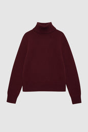 ANINE BING Idra Sweater - Cabernet - Front View