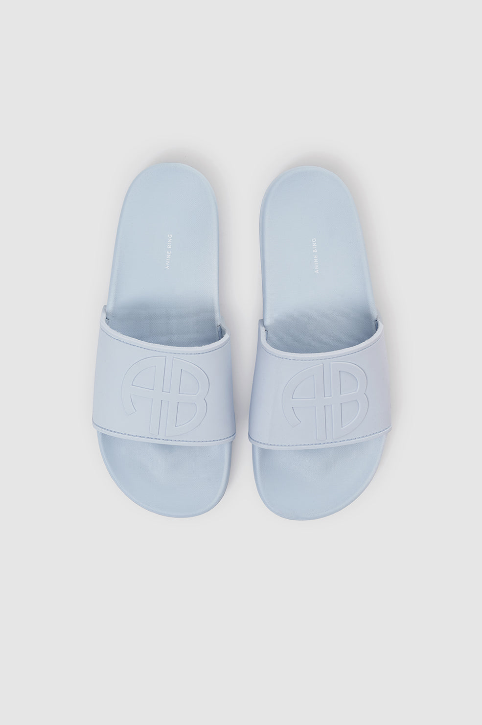 ANINE BING Isla Slides - Pale Blue - top view