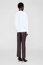 ANINE BING Jaci Sweatshirt Los Angeles - Ivory - on model back