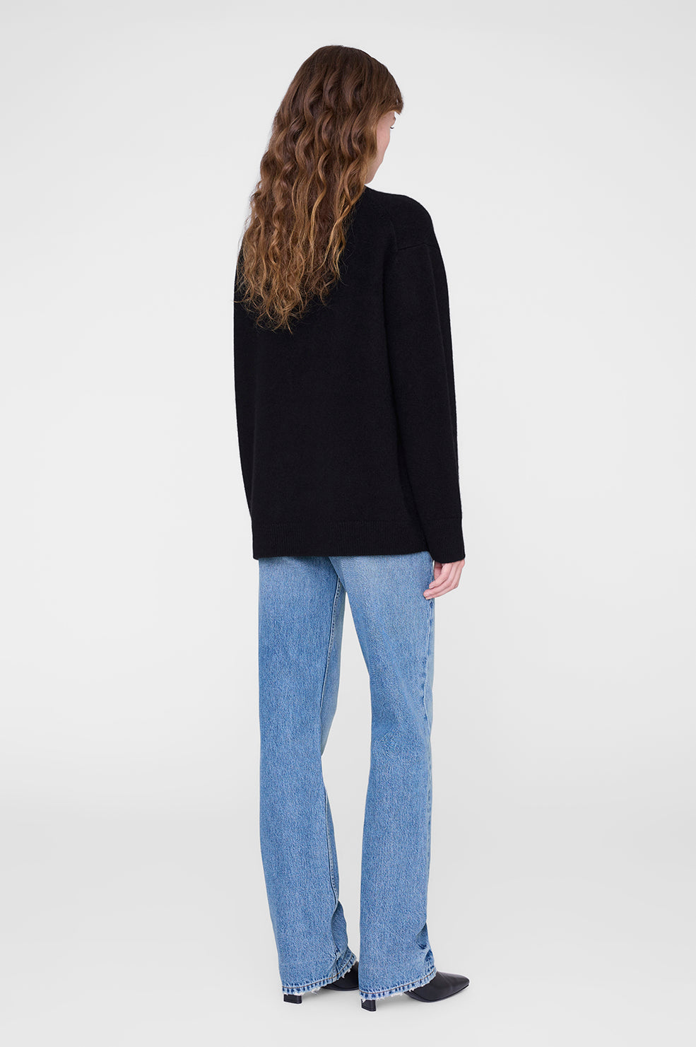 ANINE BING Jackson Cardigan - Black - Back view