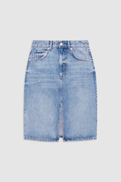 featured-img|ANINE BING Jamey Skirt - Arbor Blue - front view