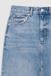 ANINE BING Jamey Skirt - Arbor Blue - detail view