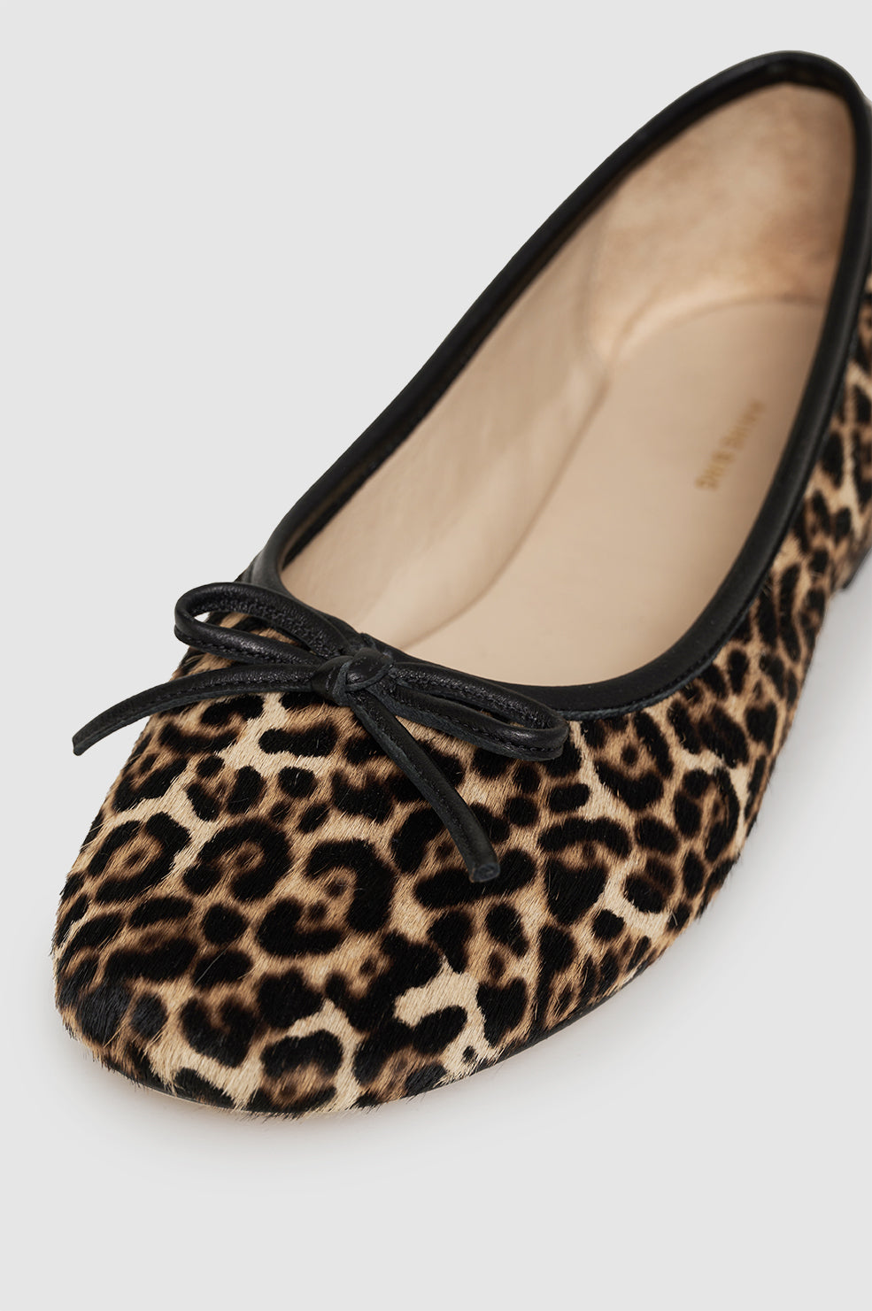 ANINE BING Jamie Flats - Leopard Calf Hair - Detail View