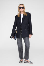 ANINE BING Jamie Flats - Python - on model front view