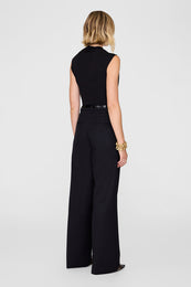 ANINE BING Jeanette Bodysuit - Black - On Model Back