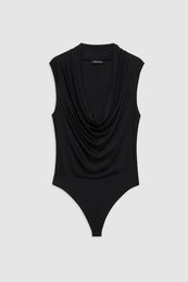 featured-img|ANINE BING Jeanette Bodysuit - Black - Front View