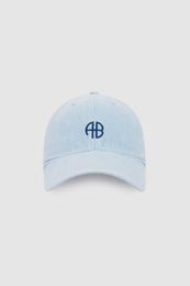 ANINE BING Jeremy Baseball Cap - Lucid Blue - front view